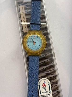 Swatch Aqua Chrono 43mm turquoise new