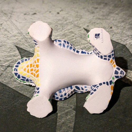 Anti stress ball Gaudi lizard used with defect