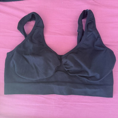 Lycra sports bras used, pack of 8, size L/XL, black