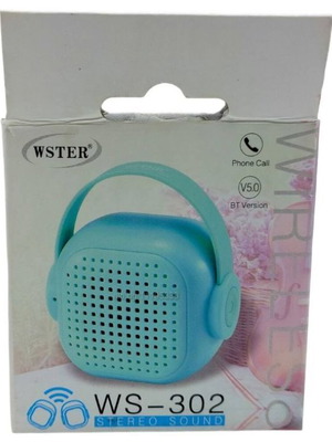 WS-302 Wireless Mini TWS Speaker New, Blue