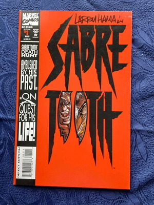 Sabretooth limited series 4 issues used with Larry Hama signature