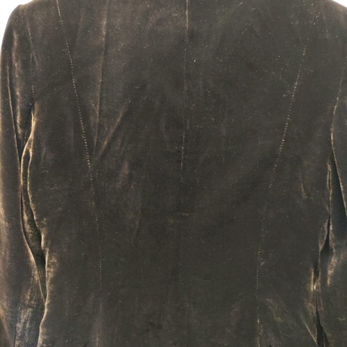 Velvet jacket Zara used, brown-khaki, medium size M