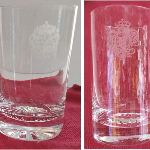 Special Glasses Set from Portugal, New, 53 Pieces Crystal and Glass