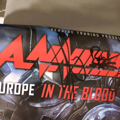 Annihilator poster signed, 2016 concert