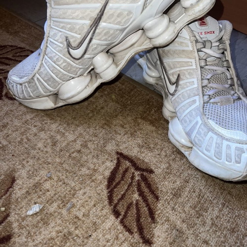 Nike TL Shox sneakers, size 43, white