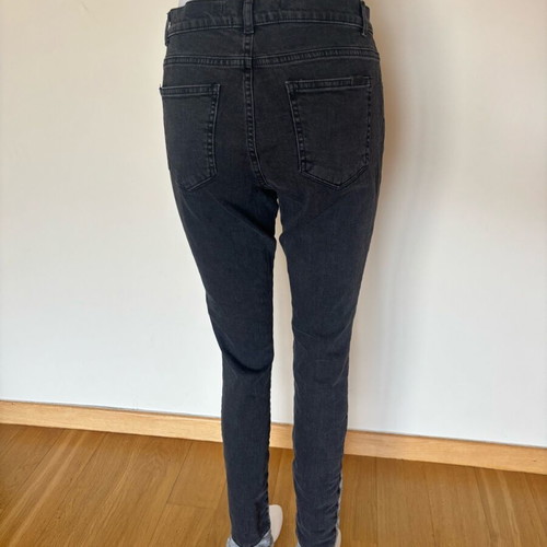 Zara pants front cotton back denim like new size S 36
