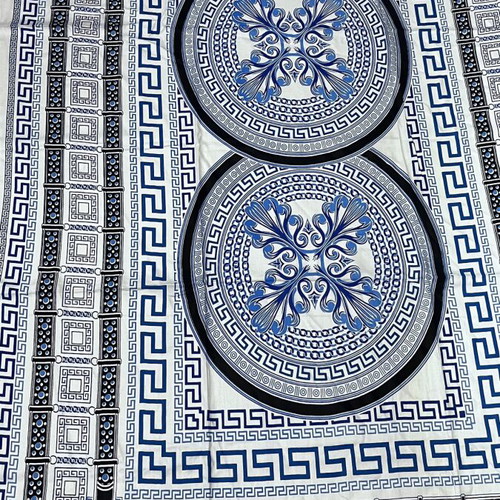Large pareo with meander, 100% viscose