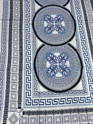 Large pareo with meander, 100% viscose