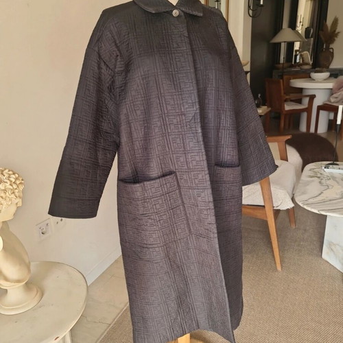 Fendi coat minimal structural chocolate brown like new