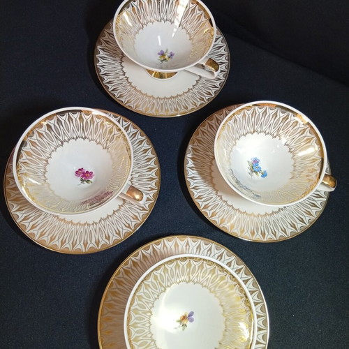 Vintage Mitterteich Bavaria coffee and tea set for 4
