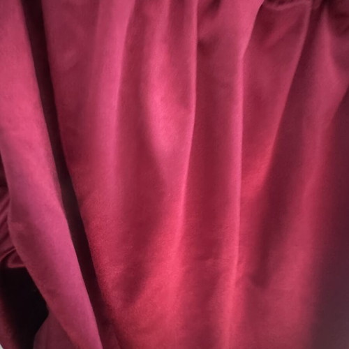 Burgundy thick satin set
