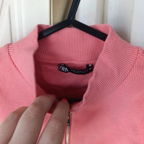 Zara crop top new, pink, size M