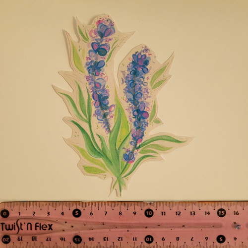 Handmade lavender sticker new