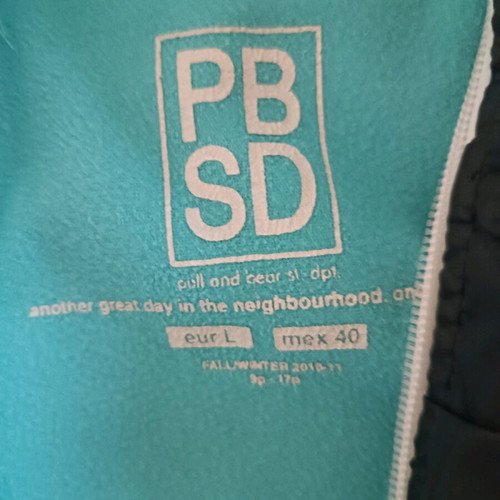 Pull and Bear large turquoise jacket like new