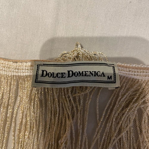 Silk kimono Dolce Domenica like new, beige and gold