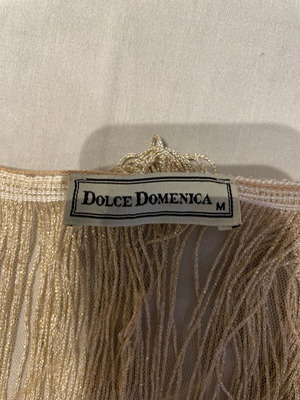 Silk kimono Dolce Domenica like new, beige and gold