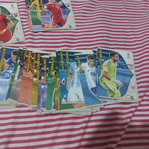 Panini Russia 2018 cards used, 68 singles and 5 duplicates