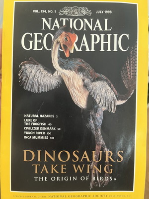 National Geographic Ιούλιος 1998 Τόμος 194 περιοδικό καινούργιο, δεινόσαυροι και πτηνά