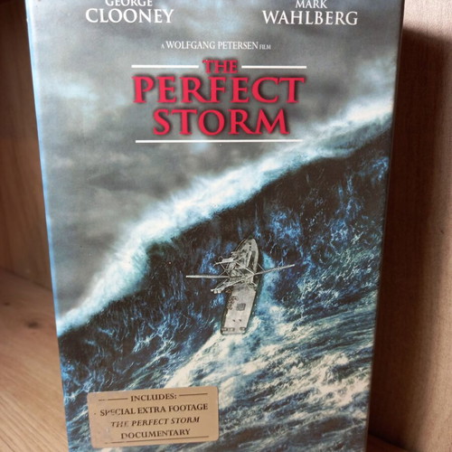 The Perfect Storm VHS videotape, English edition, collectible box