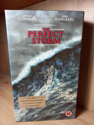 The Perfect Storm VHS videotape, English edition, collectible box