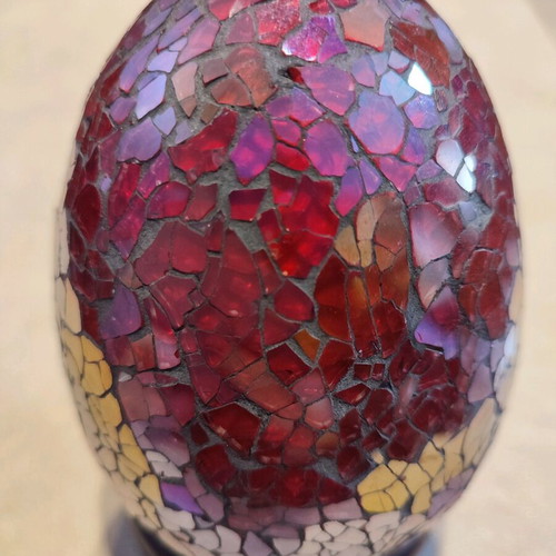 Fabergé decorative egg like new, vintage on wooden base
