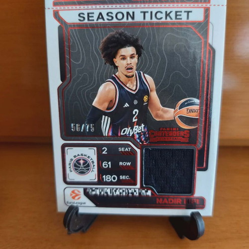 2026 Euroleague Contenders Paris Nadir Hifi Season Ticket Jersey Patch new 56/75