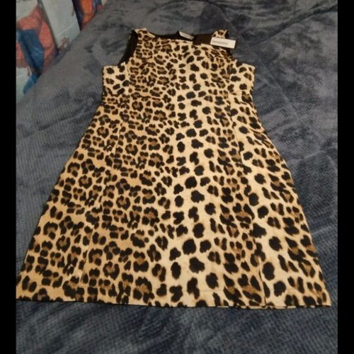 Animal Print Dress size Small new, black and beige