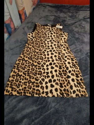 Animal Print Dress size Small new, black and beige