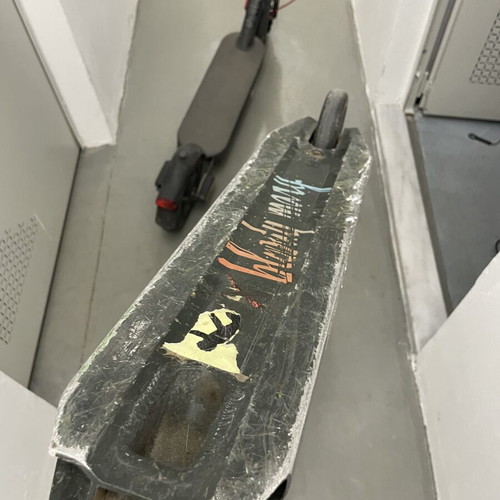 Custom Freestyle Scooter used for skatepark tricks