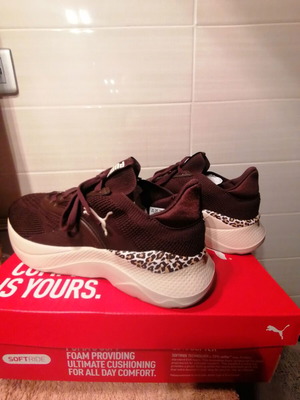 Puma Softride Mayve Animal Wns shoes new in box, brown
