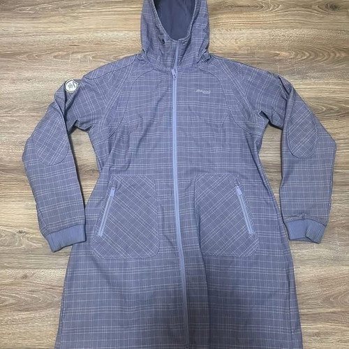 Bergans of Norway Rain Vika women's long jacket XL used, gray and blue