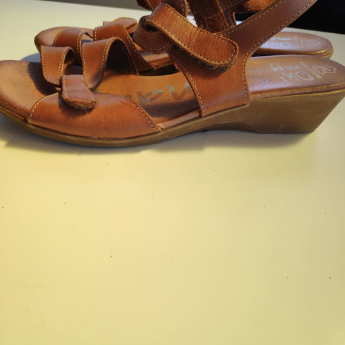 Oh My Sandals leather anatomical sandals used size 40 brown
