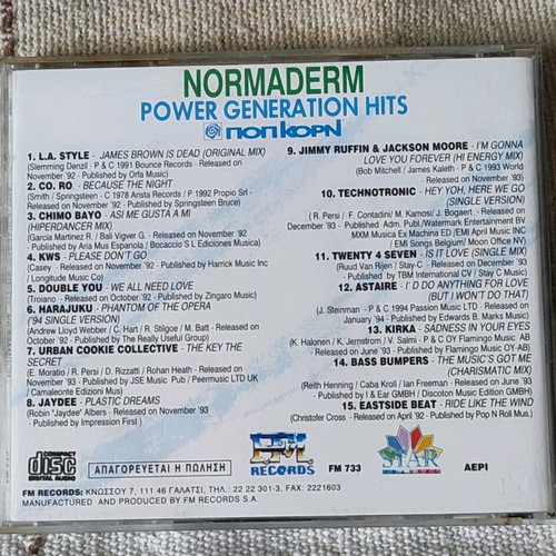 Power Generation Hits CD like new, electronic