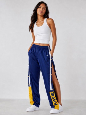 Nike Vintage Παντελόνι Φόρμας Tearaway Μέγεθος S Μπλε Κίτρινο