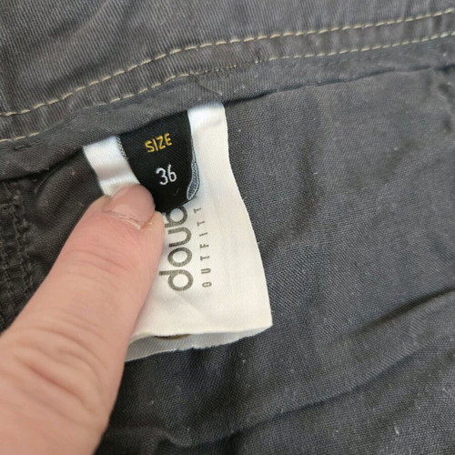 Double men's bermuda shorts used, charcoal, size 36