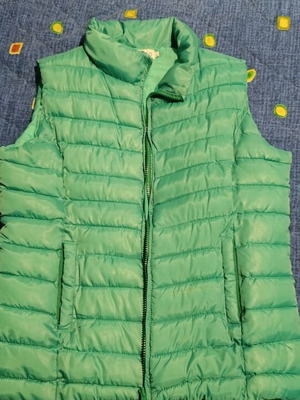 Women's sleeveless turquoise jacket like new