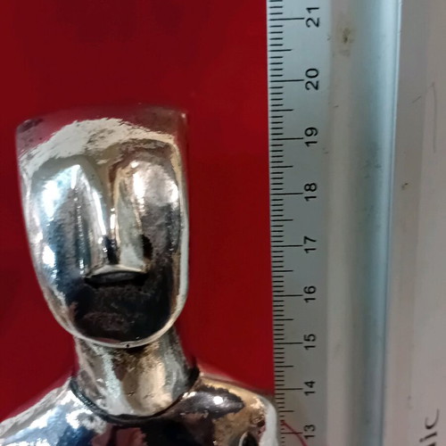 Cycladic figurine Silvero with gold leaf like new