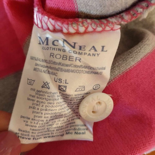 McNeal cotton shirt pink grey new size Large
