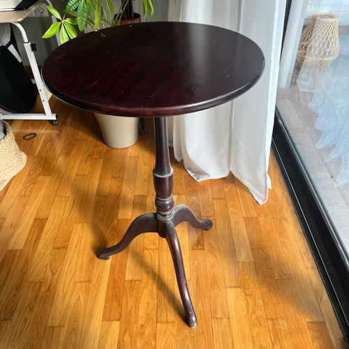 Vintage wooden coffee table used, 80cm height