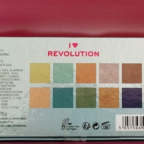 Revolution Mermaids Heart eyeshadow palette 12 shades new