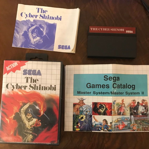 Sega games used, pack of 3, Ghostbusters, The Cyber Shinobi, Jurassic Park