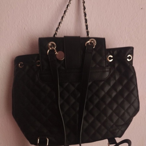 Guess Black Quilted Backpack HWVG74 new