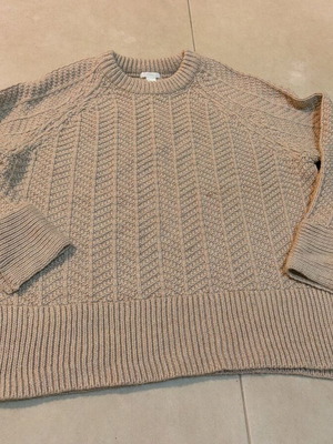 Γυναικείο πουλόβερ H&M large μπεζ σε καλή κατάσταση
