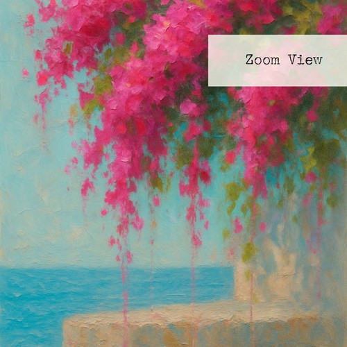 Aegean Drip framed wall decor on matte paper 10x15 cm