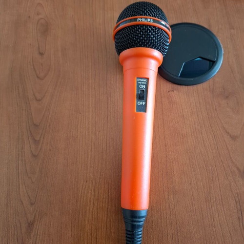 Μικρόφωνο Philips uni directional dynamic imp 600Ω μεταχειρισμένο με καλώδιο 3 μέτρων