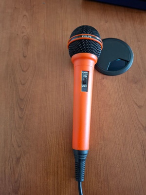 Μικρόφωνο Philips uni directional dynamic imp 600Ω μεταχειρισμένο με καλώδιο 3 μέτρων