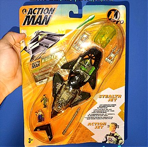 Action Man Micro Stealth Jet Set Hasbro 1996 BlueBird (Mighty Max style) ActionMan RARE Σφραγισμένο