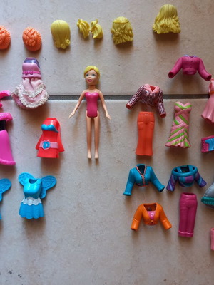 Vintage σετ Polly Pocket σαν καινούργιο με ρούχα και αξεσουάρ