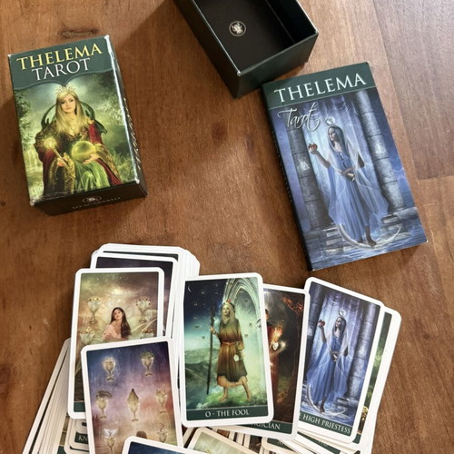 Thelema mini tarot cards 5x8 with manual
