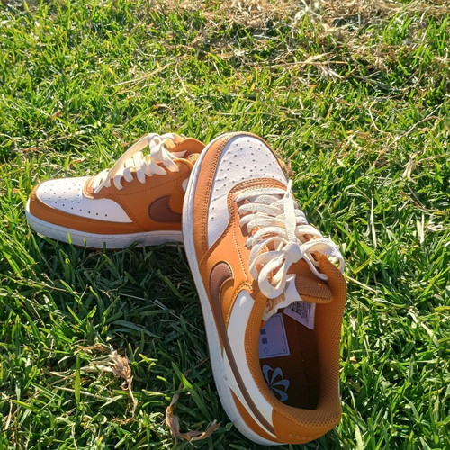 Nike Court Vision Low sneakers new, white and orange, size 39